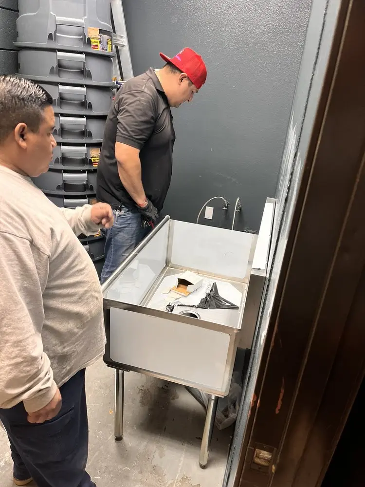 Commercial plumbing and sink installation in Earlimart